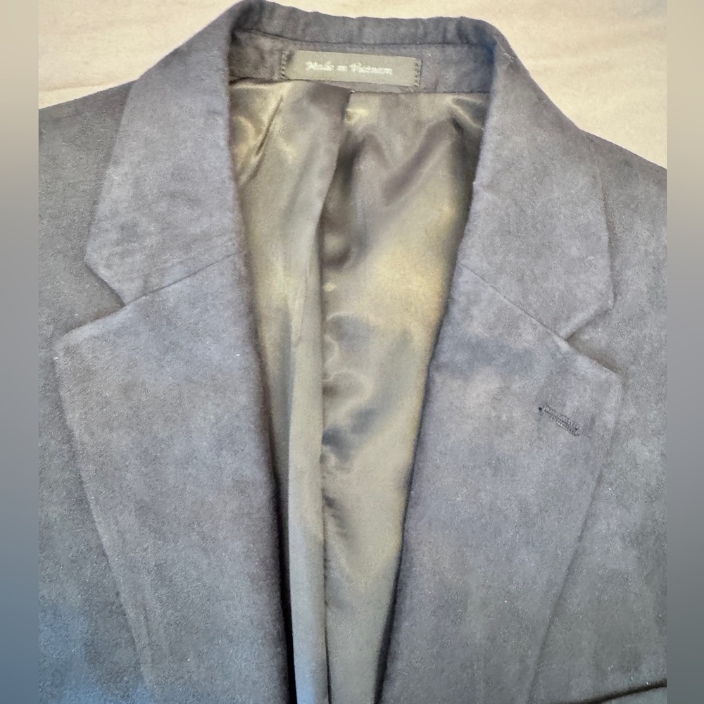 RALPH LAUREN Mens Black Soft Micro Suede Sport Coat Blazer Jacket 42L - Picture 9 of 14